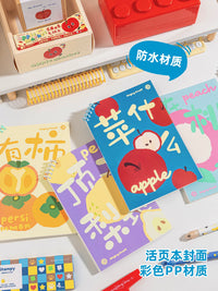 Angry Fruit Coil Notebook B5 - High-Value INS Style, Smooth Writing, Study & Journaling