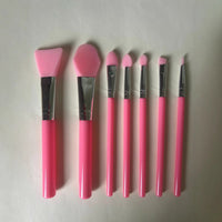 7-Piece Silicone Face Mask Brush Set for Mud Mask Application and Facial Cleansing