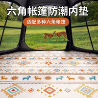 Hexagonal Camping Mat Thickened Moisture-proof Tear-resistant Picnic Blanket for Outdoor Tent