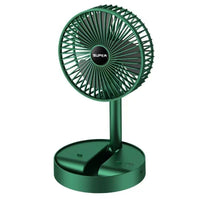 Portable USB Rechargeable Telescopic Folding Desk Fan for Home and Office