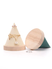 Solid Wood Jewelry Display Stand for Necklaces, Bracelets, and Bangles