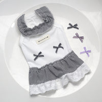 Pet Dog Cat Summer Breathable Thin Bowknot Sling Dress