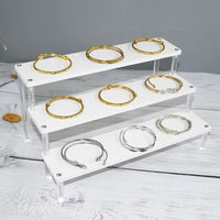 Acrylic Tiered Display Stand for Bracelets, Rings, Figurines, and Blind Boxes