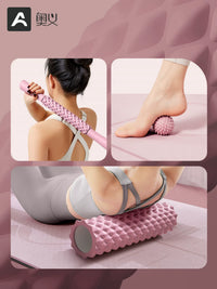 Foam Roller and Massage Stick Set for Muscle Relaxation and Leg Slimming
