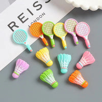 Cute Badminton Racket & Shuttlecock Hair Clips for Women, Side Bangs and Broken Hair Duckbill Clips