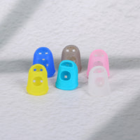 Guitar Fingertip Protectors Silicone Finger Guards for Left Hand Pressing Strings Anti-Pain Non-Slip for Beginners