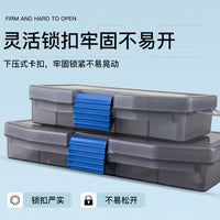 Fishing Lure Box, Tackle Storage Organizer for Minnow, Pencil, Crankbait, Soft Lures, Frogs, Single-Sided