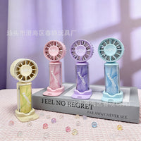 2026 New Portable USB Rechargeable Mini Pocket Fan with Carabiner for Outdoor Use
