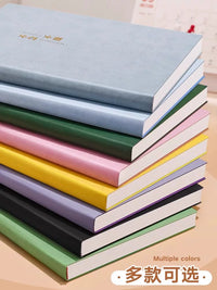 A4/B5 Cornell Notebook, Thickened Soft Leather Cover, Lined/Blank Pages for Students & Office