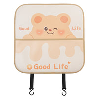 Cute Cartoon Car Seat Back Protector Kick Mat for Kids - Universal Anti-Dirty Pad