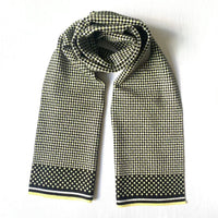 Men's Knitted Jacquard Cashmere Blend Scarf for Winter