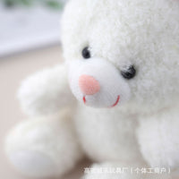 Cartoon Teddy Rabbit Plush Keychain Bag Charm Mini White Bunny Doll Phone Case Accessory