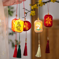 Mid-Autumn Festival Chinese Style Lantern Decoration with Tassels for Holiday Ambiance