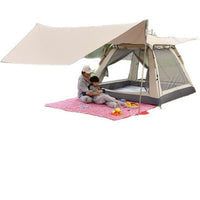 Outdoor Pop-Up Tent and Tarp Set for Camping, Beach, and Picnic