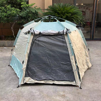 Automatic Pop-Up Hexagonal/Square Beach Tent for Outdoor Camping and Sun Protection