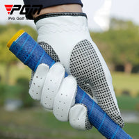 PGM Men's Sheepskin Golf Glove Anti-Slip Leather for Left or Right Hand