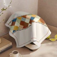 Colorful Patchwork Dust Cover for Coffee Machine Microwave Refrigerator