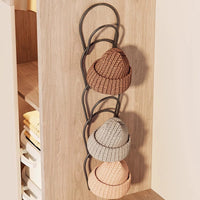 Multi-Layer Wall-Mounted Hat Rack Organizer with Hooks for Dorm Room Closet Door