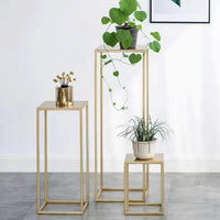Nordic Iron Art Floor-Standing Plant Stand Modern Minimalist Indoor Green Plant Pot Rack Living Room Shelf