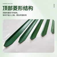 Heavy-Duty Steel Fence Posts for Wire Mesh Fencing and Garden Trellis, Solid Construction with Pointed Top