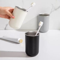 Stainless Steel Mouthwash Cup, Anti-mold Toothbrush Holder for Home Bathroom