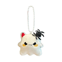 Halloween Plush Bat Ghost Pumpkin Spider Devil Keychain Bag Charm