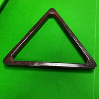 Wooden Billiard Ball Rack for 2-1/4 inch Pool Balls, Black Eight Triangle Frame