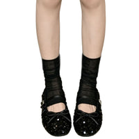 Women's Thin Korean Style Scrunch Leg Warmers Ankle Socks