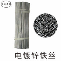 Galvanized Steel Tie Wire for DIY Crafts and Construction, Pre-cut Rebar Binding Wire