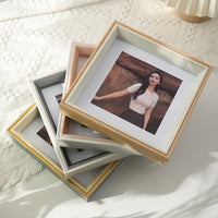 Elegant Square Photo Frame for Desk Display - 5, 6, 8, 10 Inch Art Decor