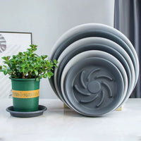 Breathable Round Plant Pot Saucer with Water Catch Tray for Preventing Root Rot