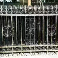 Wrought Iron Garden Fence Panel for Yard and Villa Security