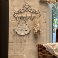 Cast Iron Rustic Wall Hook Decor for Garden & Home