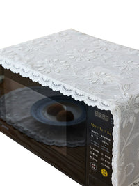 Penglai Embroidered Microwave Oven Dust Cover with Storage Pockets