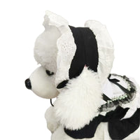 Pet Maid Cosplay Costume Dress with Headband for Cats and Dogs