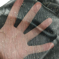 Starry Ice Wrinkle Gold Sprinkled Organza Fabric for Hanfu Lolita Apparel