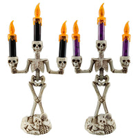 Halloween Skull LED Candle Light for Desktop Decoration, Bar Ambiance, and Party Props