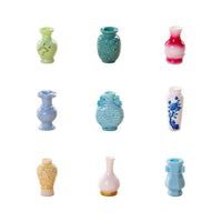Miniature Resin Ancient Style Decorative Vases for Micro Landscape & Dollhouse Decor