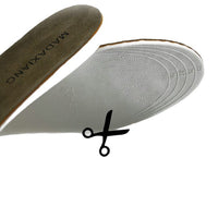 Unisex Leather Height Increasing Insoles for Shoes, Invisible Lift Inserts, Sweat-Absorbing Full Pad