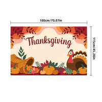 Thanksgiving Autumn Leaves Large Backdrop Flag for Living Room Decor