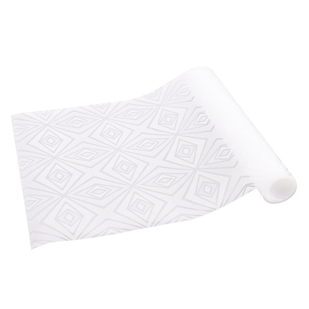 Diamond Pattern EVA Cabinet Liner, Non-Slip, Moisture-Proof, Cuttable Drawer Mat for Kitchen & Refrigerator