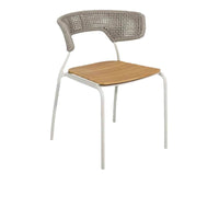 Outdoor Wicker Patio Dining Set for Garden, Villa, Balcony - Rattan Style Chairs & Wood-Plastic Composite Table