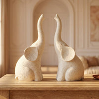 Nordic Abstract Elephant Figurine for Living Room Decor
