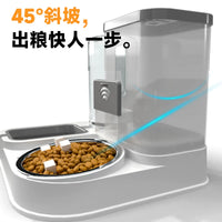 Automatic Pet Feeder with Water Dispenser and Stainless Steel Bowls for Cats and Dogs
