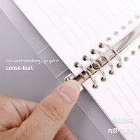 Gradient Pastel Loose-Leaf Notebook for Students, A4/B5/A5 Sizes