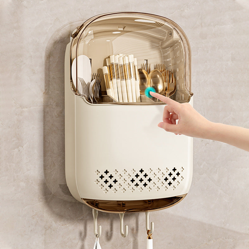 Xingyou High-Grade 2025 New Chopstick Storage Box Household Kitchen Organizer Wall-Mounted Spoon and Chopstick Holder