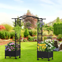 Outdoor Garden Arch Trellis for Climbing Plants and Yard Decor