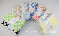 Japanese Muanmur Soft Checkerboard Toilet Seat Cover O/U/Square Universal Thickened Warm