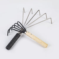 Stainless Steel Clam Rake for Beachcombing and Gardening
