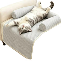 Pet Cooling Sofa Bed for Cats and Dogs, Breathable Summer Mat